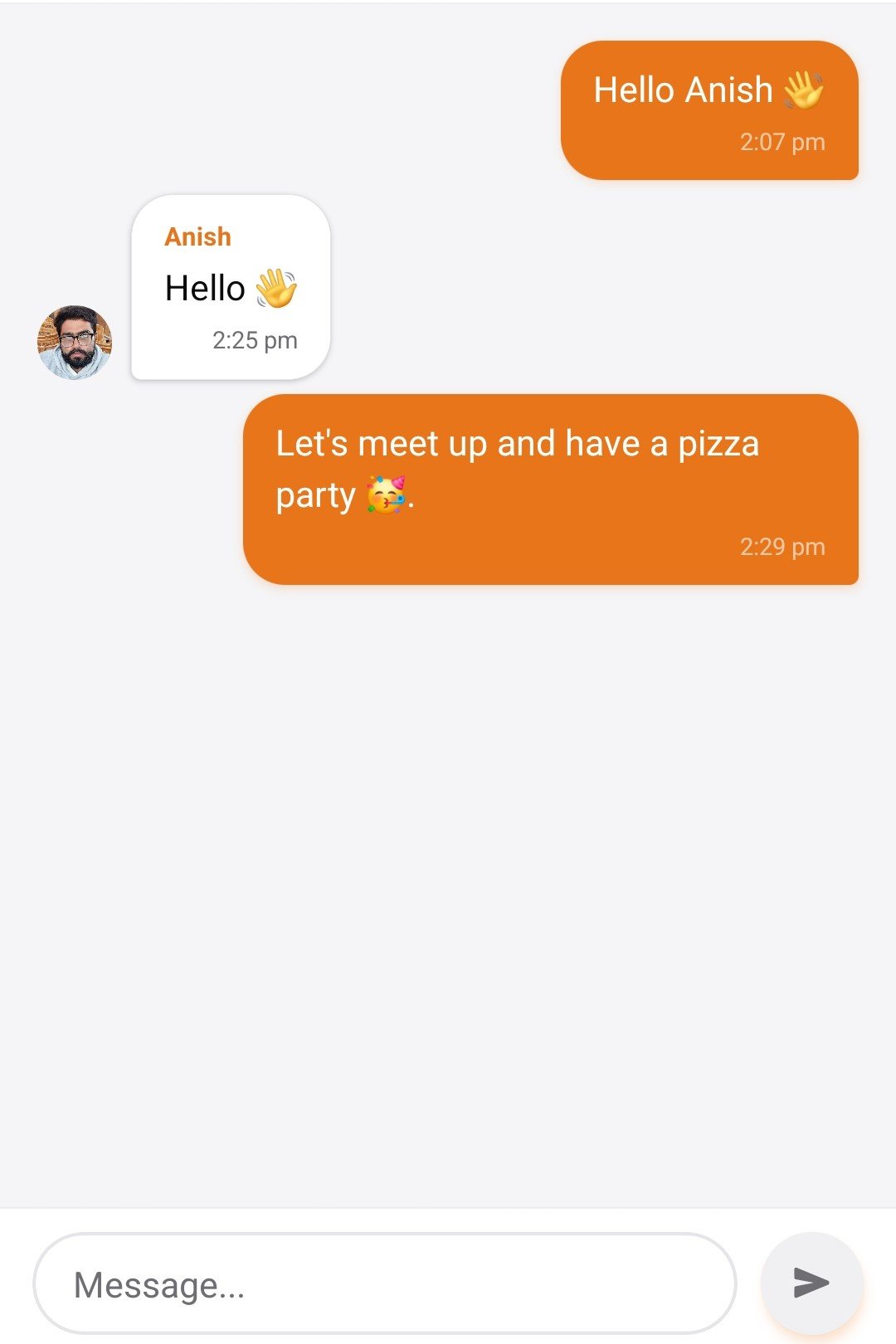 Chat with group members on AllConnect